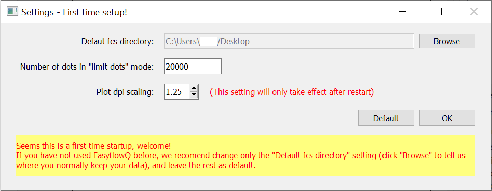 Startup Setting